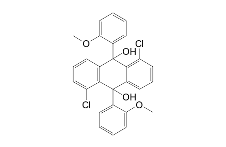 1,5-bis(chloranyl)-9,10-bis(2-methoxyphenyl)anthracene-9,10-diol