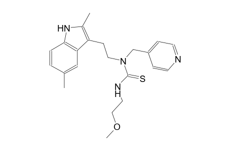 N-[2-(2,5-dimethyl-1H-indol-3-yl)ethyl]-N'-(2-methoxyethyl)-N-(4-pyridinylmethyl)thiourea