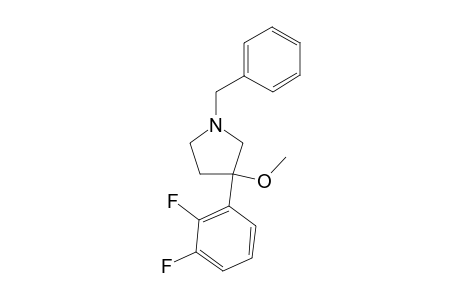 (+)-1-benzyl-3-(2,3-difluorophenyl)-3-methoxypyrrolidine
