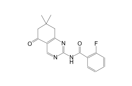 benzamide, 2-fluoro-N-(5,6,7,8-tetrahydro-7,7-dimethyl-5-oxo-2-quinazolinyl)-