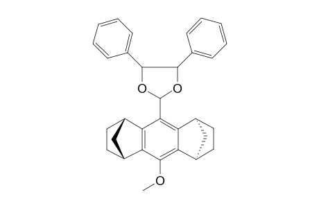 (1S*,4R*,5R*,8S*)-10-Methoxy-1,2,3,4,5,6,7,8-octahydro-1,4:5,8-dimethanoanthracene-9-carboxaldehyde (R,R)-Hydroxybenzoin ketal