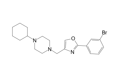 1-[2-(3-Bromophenyl)oxazol-4-ylmethyl]-4-cyclohexylpiperazine