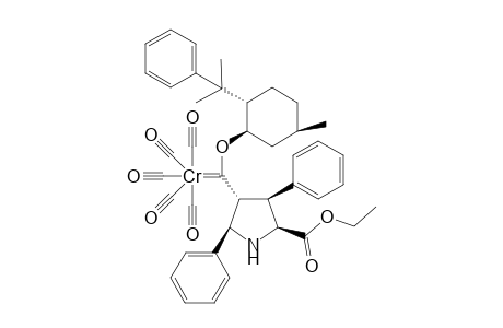 Pentacarbonyl[1-[(2R,3R,4S,5S)-5-ethocycarbonyl-2,4-diphenyl-3-pyrrolodinyl]-1-[(1R,2S,5R)-8-phenylmenthyloxy]methylidene]chronium