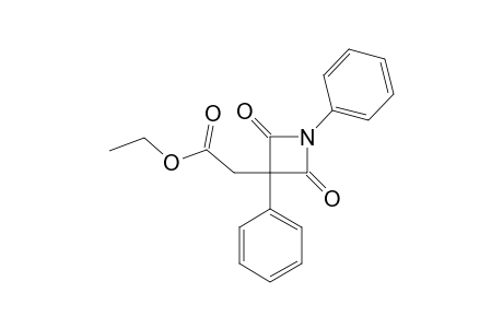 Ethyl 2-(2,4-dioxo-1,3-diphenylazetidin-3-yl)acetate