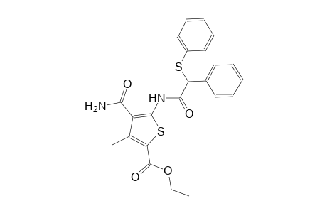 ethyl 4-(aminocarbonyl)-3-methyl-5-{[phenyl(phenylsulfanyl)acetyl]amino}-2-thiophenecarboxylate
