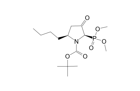 DIMETHYL-(2R,5S)-(-)-N-(TERT.-BUTOXYCARBONYL)-3-OXO-5-N-BUTYLPYRROLIDINE-2-PHOSPHONATE