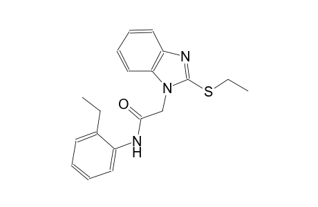 N-(2-ethylphenyl)-2-[2-(ethylsulfanyl)-1H-benzimidazol-1-yl]acetamide