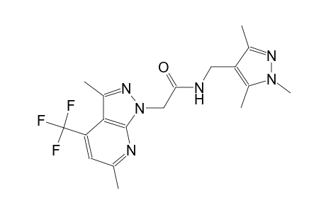 1H-pyrazolo[3,4-b]pyridine-1-acetamide, 3,6-dimethyl-4-(trifluoromethyl)-N-[(1,3,5-trimethyl-1H-pyrazol-4-yl)methyl]-