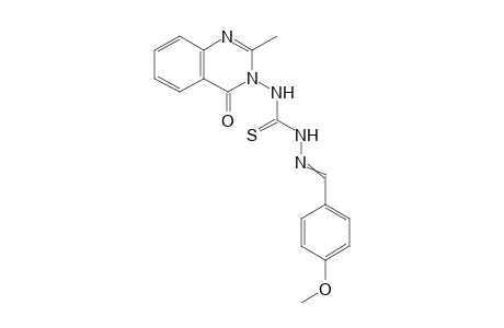 1-(4-Methoxybenzylidene)-4-(2-methyl-4-oxoquinazolin-3(4H)-yl)-thiosemicarbazide