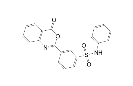benzenesulfonamide, 3-(4-oxo-4H-3,1-benzoxazin-2-yl)-N-phenyl-