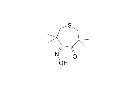4,5-Thiepanedione, 3,3,6,6-tetramethyl-, monooxime