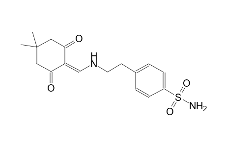 benzenesulfonamide, 4-[2-[[(4,4-dimethyl-2,6-dioxocyclohexylidene)methyl]amino]ethyl]-