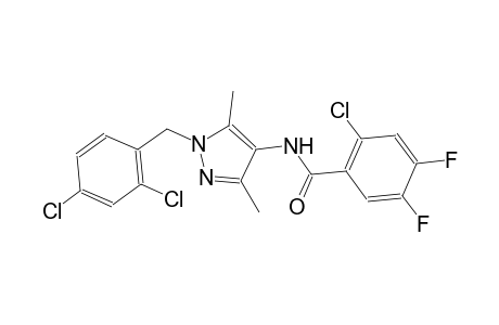 2-chloro-N-[1-(2,4-dichlorobenzyl)-3,5-dimethyl-1H-pyrazol-4-yl]-4,5-difluorobenzamide