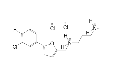 N~1~-{[5-(3-chloro-4-fluorophenyl)-2-furyl]methyl}-N~3~-methyl-1,3-propanediaminium dichloride