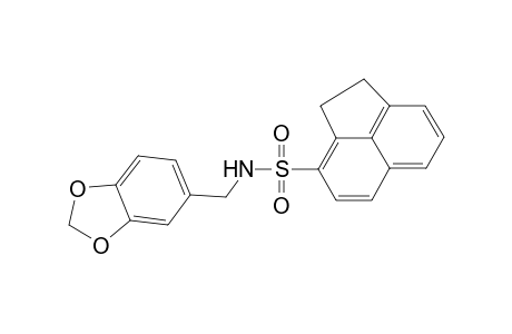 3-Acenaphthylenesulfonamide, N-(1,3-benzodioxol-5-ylmethyl)-1,2-dihydro-