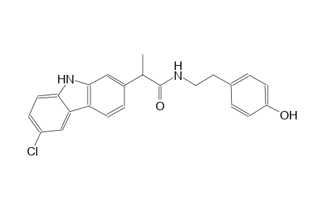 9H-carbazole-2-acetamide, 6-chloro-N-[2-(4-hydroxyphenyl)ethyl]-alpha-methyl-