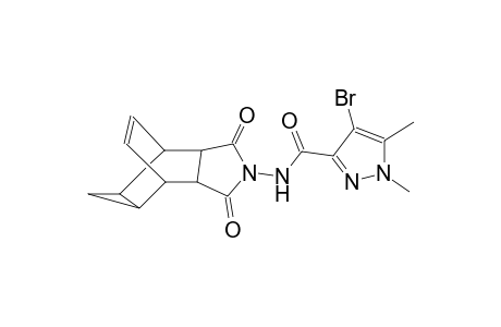 4-bromo-N-(3,5-dioxo-4-azatetracyclo[5.3.2.0~2,6~.0~8,10~]dodec-11-en-4-yl)-1,5-dimethyl-1H-pyrazole-3-carboxamide
