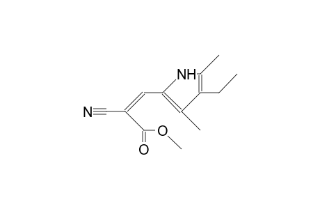 Methyl-E-3-(2,4-dimethyl-3-ethyl-pyrrol-5-yl)-2-cyanopropenoate
