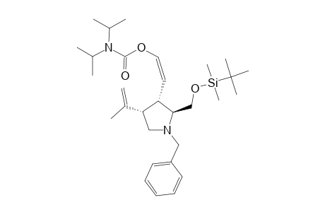 (1Z)-2-[(2S,3R,4S)-1-BENZYL-2-([[TERT.-BUTYL-(DIMETHYL)-SILYL]-OXY]-METHYL)-4-ISOPROPENYLPYRROLIDINYL]-ETHENYL-DIISOPROPYLCARBAMATE