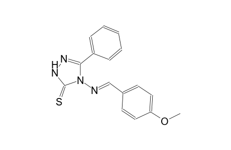 4-{[(E)-(4-methoxyphenyl)methylidene]amino}-5-phenyl-2,4-dihydro-3H-1,2,4-triazole-3-thione