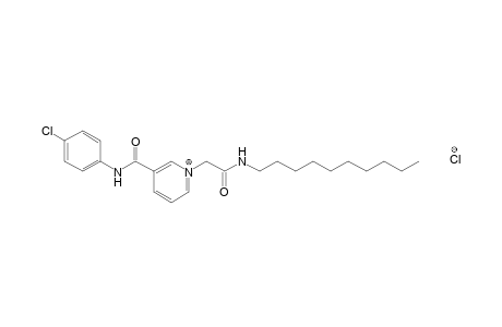 3-[(p-chlorophenyl)carbamoyl]-1-[(decylcarbamoyl)methyl]pyridinium chloride