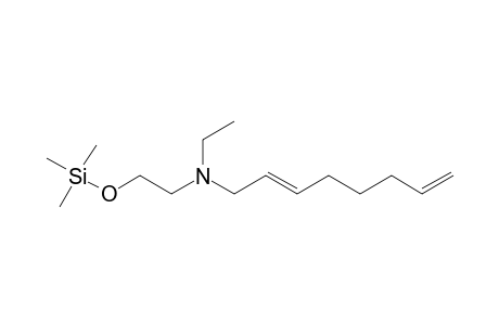 Trimethylsilyl ether of N-ethyl-N-(2,7-octadienyl)-2-aminoethanol (isomer B)