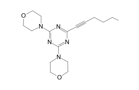 4-(4-hex-1-ynyl-6-morpholin-4-yl-1,3,5-triazin-2-yl)morpholine