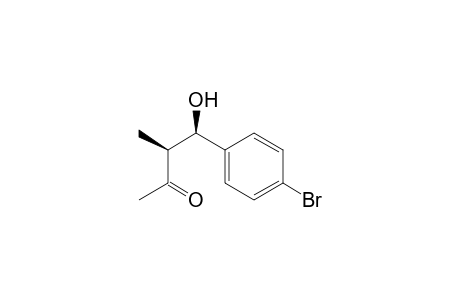 2-Butanone, 4-(4-bromophenyl)-4-hydroxy-3-methyl-, (R*,S*)-
