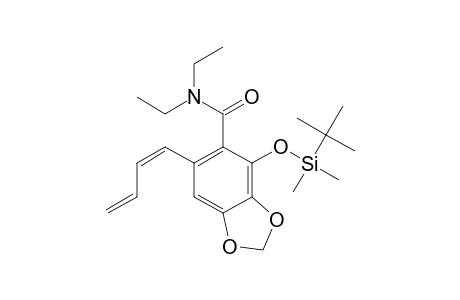 N,N-diethyl-4-[(tert-butyldimethylsilyl)oxy]-6-(1,3-butadienyl)-1,3-benzodioxole-5-carboxamide