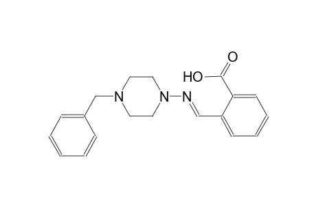 2-{(E)-[(4-benzyl-1-piperazinyl)imino]methyl}benzoic acid
