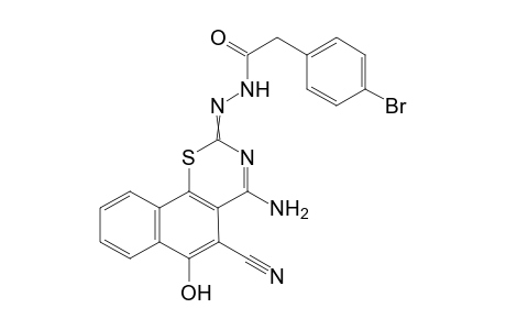 (4-Amino-5-cyano-6-hydroxy-2H-naphtho[2,1-e][1,3]thiazine-2-ylidene)-2-(4-bromophenyl)acetohydrazide