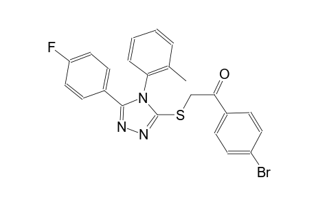 ethanone, 1-(4-bromophenyl)-2-[[5-(4-fluorophenyl)-4-(2-methylphenyl)-4H-1,2,4-triazol-3-yl]thio]-