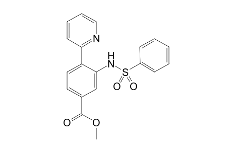 Methyl 3-(phenylsulfonamido)-4-(pyridin-2-yl)benzoate
