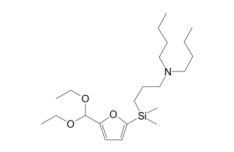 N,N-Dibutyl-{3-[dimethyl(5-diethoxymethylfuran-2-yl)silyl]propyl}amine
