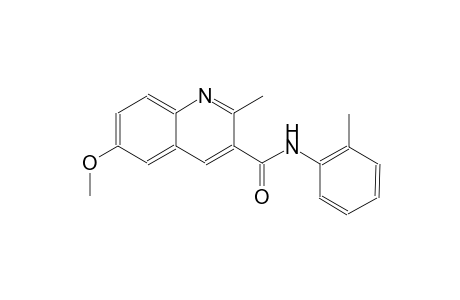 6-methoxy-2-methyl-N-(2-methylphenyl)-3-quinolinecarboxamide