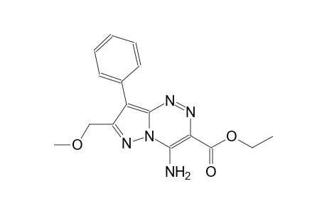 pyrazolo[5,1-c][1,2,4]triazine-3-carboxylic acid, 4-amino-7-(methoxymethyl)-8-phenyl-, ethyl ester