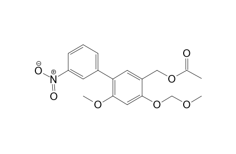 (6-methoxy-4-(methoxymethoxy)-3'-nitrobiphenyl-3-yl)methyl acetate