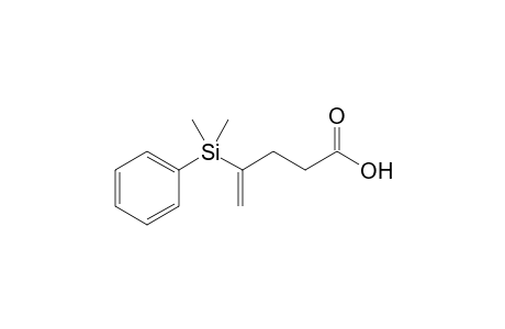4-[dimethyl(phenyl)silyl]-4-pentenoic acid