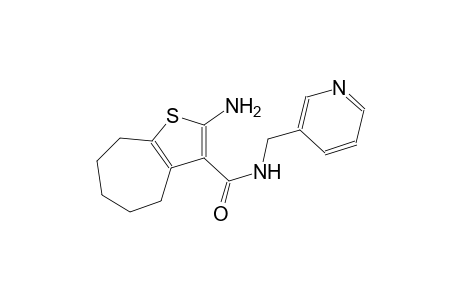 2-amino-N-(3-pyridinylmethyl)-5,6,7,8-tetrahydro-4H-cyclohepta[b]thiophene-3-carboxamide