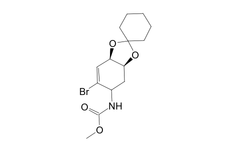 Methyl (3a'SR,5'SR,7a'RS)-6'-Bromospiro[cyclohexane-1,2'-3a,4',5',7a'-tetrahydro-1',3'-benzodioxole]-5'-carbamate