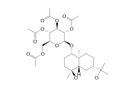 TETRAACETYLBOARIOSIDE;4-BETA,11-DIHYDROXYEUDESMANE-1-ALPHA-O-(2,3,4,6-TETRA-O-ACETYL-BETA-D-GLUCOPYRANOSIDE)