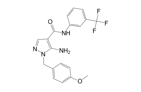 5-Amino-1-(4-methoxybenzyl)-N-[3-(trifluoromethyl)phenyl]-1H-pyrazole-4-carboxamide