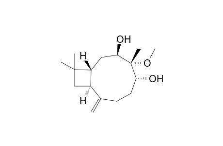 (3R,4R,5R)-3,5-Dihydroxy-4-methoxycaryophyll-8(13)-ene