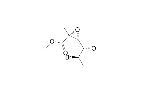METHYL-(2R*,3S*,4S*,5R*)-5-BROMO-2,3-EPOXY-4-HYDROXY-2-METHYL-2-HEXENOATE