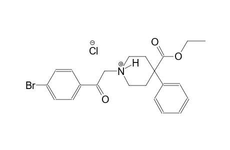piperidinium, 1-[2-(4-bromophenyl)-2-oxoethyl]-4-(ethoxycarbonyl)-4-phenyl-, chloride