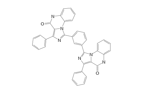 1,3-BIS-(3-PHENYL-4-(5-H)-OXOIMIDAZO-[1.5-A]-QUINOXALIN-1-YLMETHYL)-BENZENE