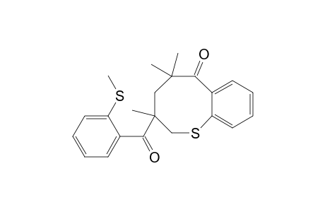 6H-1-Benzothiocin-6-one, 2,3,4,5-tetrahydro-3,5,5-trimethyl-3-[2-(methylthio)benzoyl]-