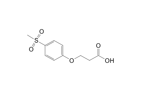 Propanoic acid, 3-[4-(methylsulfonyl)phenoxy]-