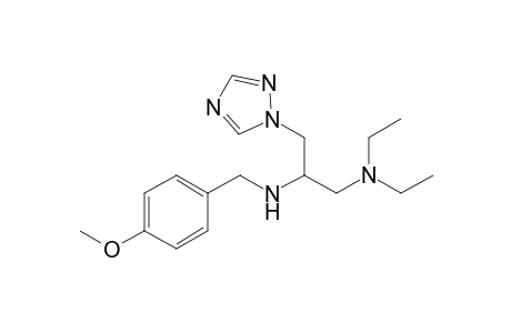 3-Diethylamino-2-[(4-methoxyphenyl)methyl]amino-1-(1,2,4-triazol-1-yl)propane