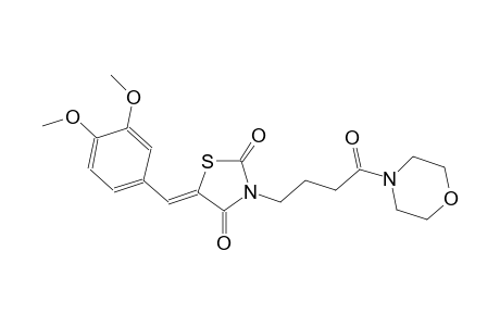 2,4-thiazolidinedione, 5-[(3,4-dimethoxyphenyl)methylene]-3-[4-(4-morpholinyl)-4-oxobutyl]-, (5Z)-